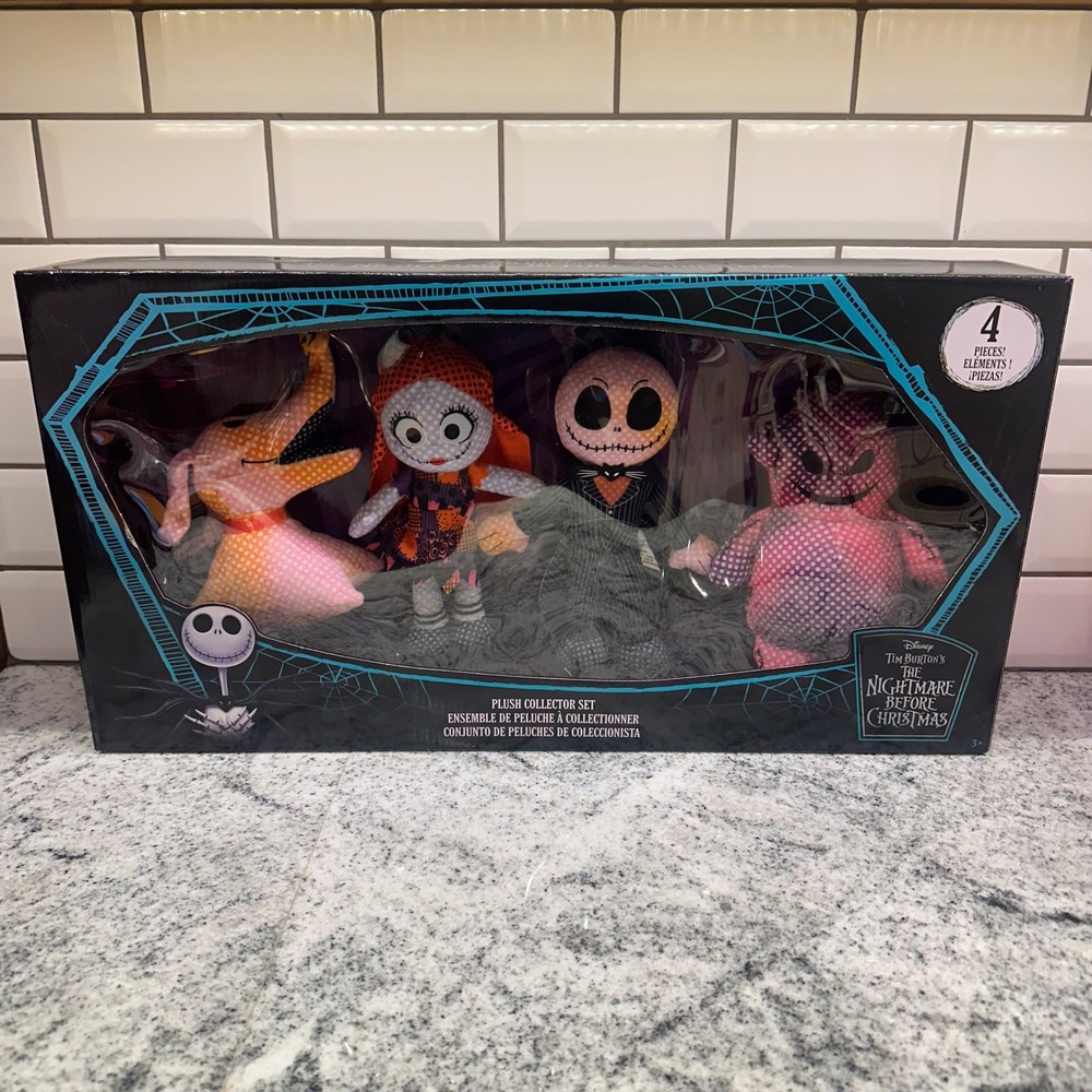 Disney Tim Burton The Nightmare Before Christmas Collector Set Jack Sally Zero
